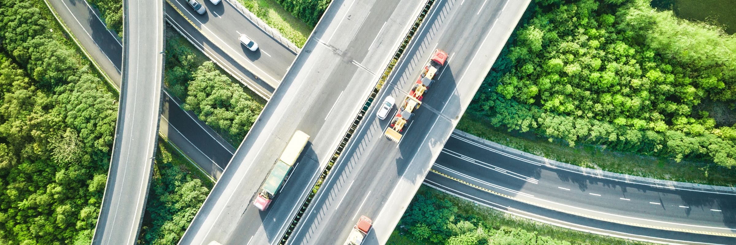 Birdseye view of highway