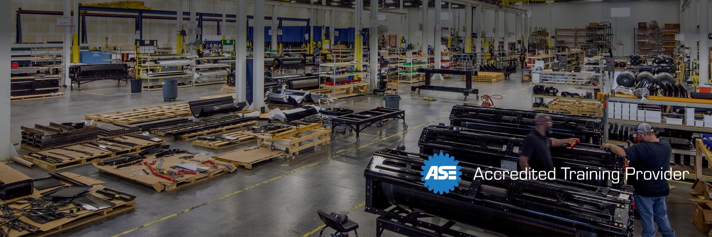 Wide shot of Cummins Clean Fuel Technologies warehouse